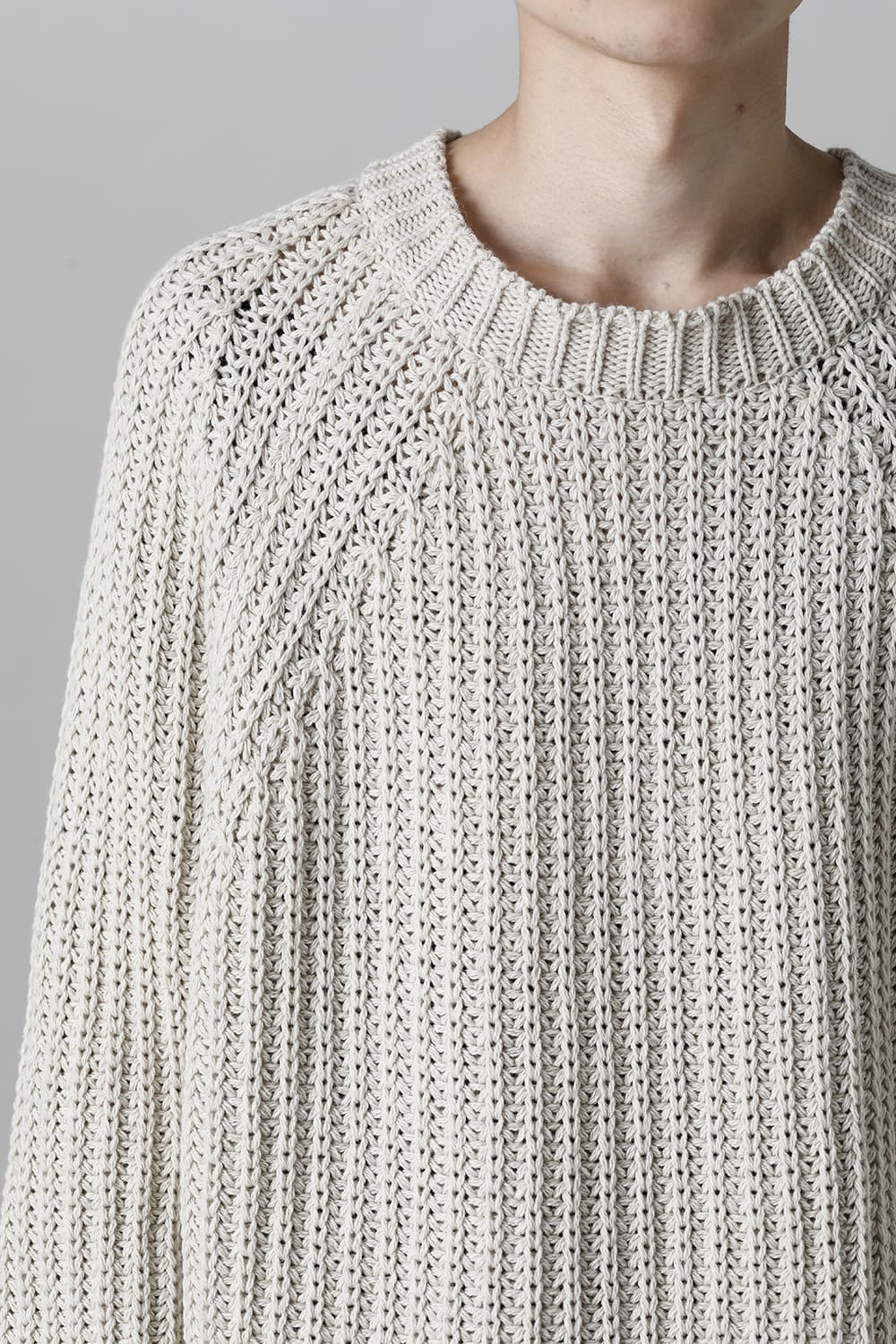 KNITTED CREW NECK Ivory