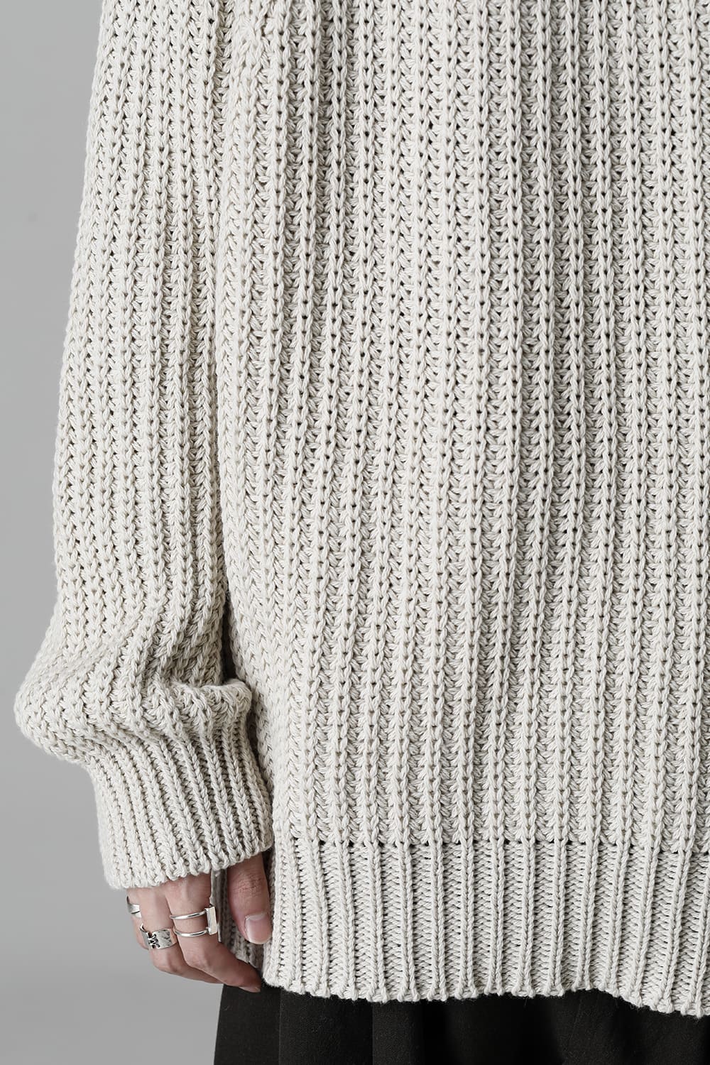 KNITTED CREW NECK Ivory