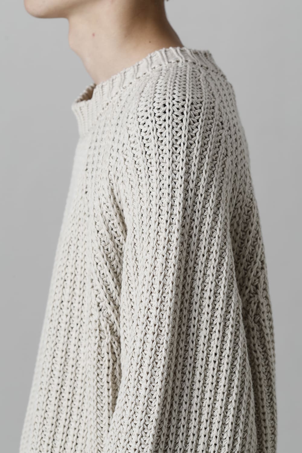 KNITTED CREW NECK Ivory