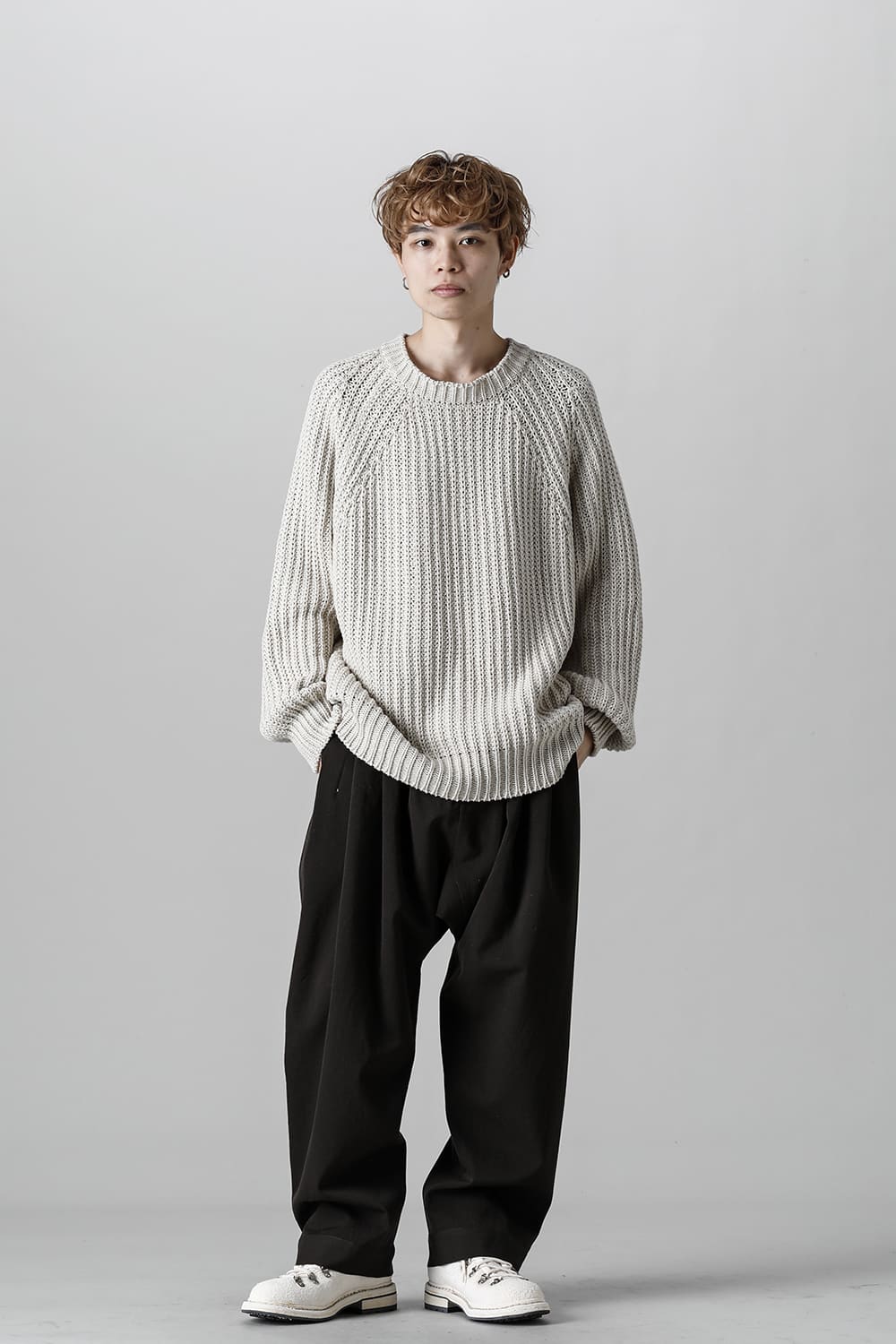 KNITTED CREW NECK Ivory