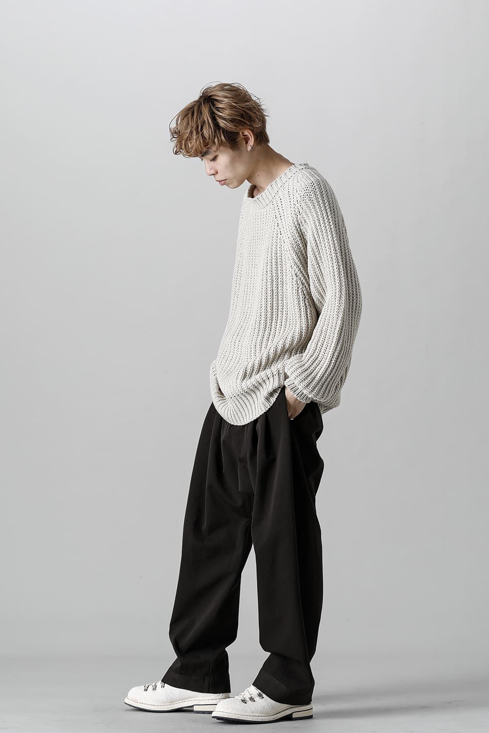 KNITTED CREW NECK Ivory