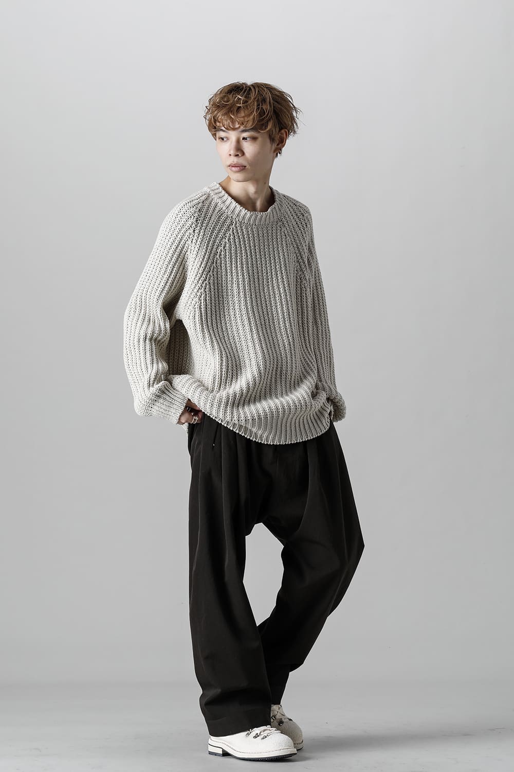 KNITTED CREW NECK Ivory