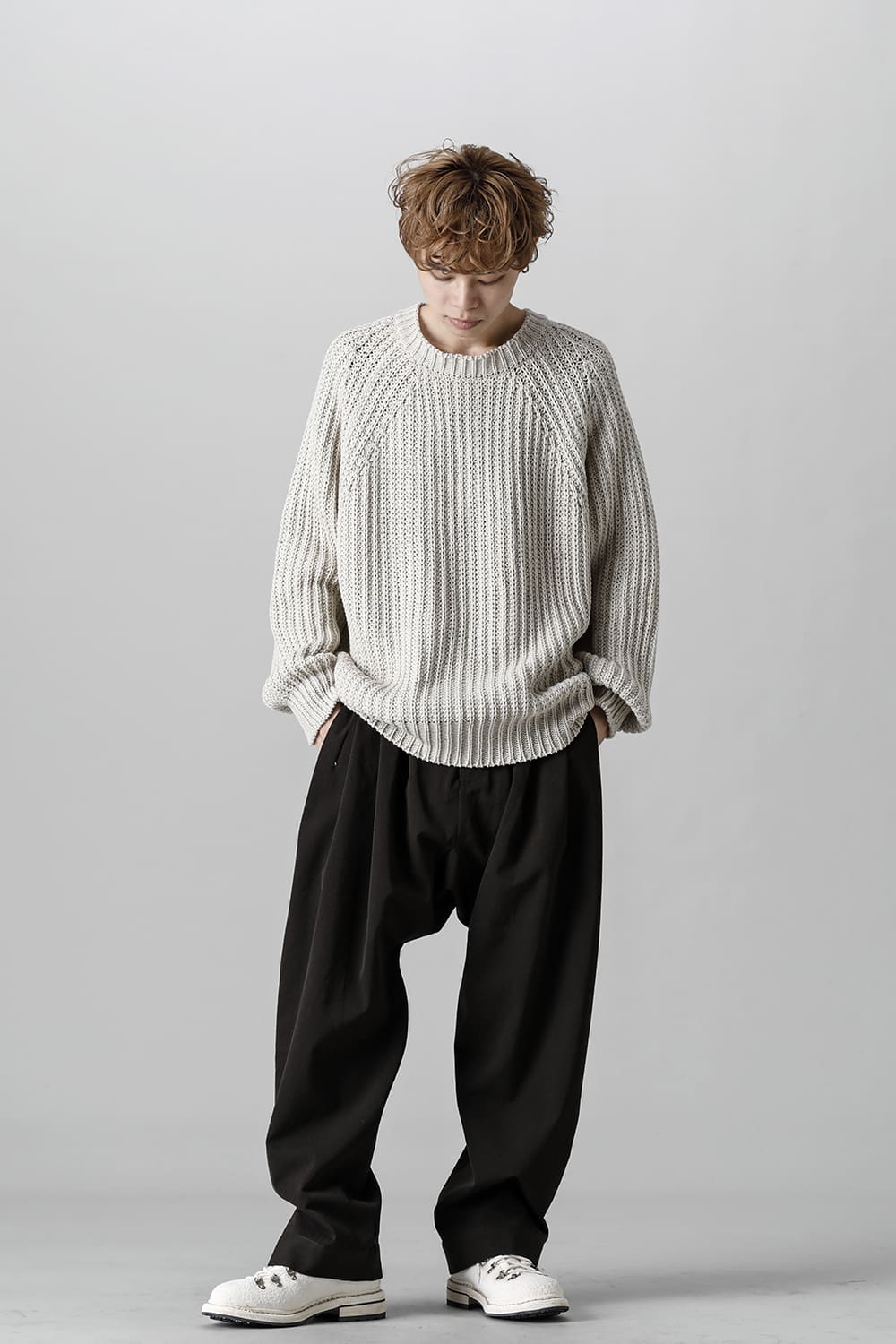 KNITTED CREW NECK Ivory