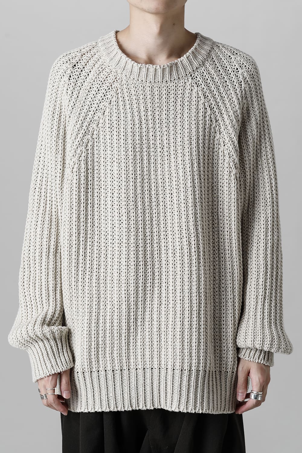 KNITTED CREW NECK Ivory