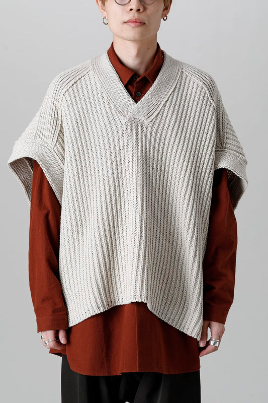 KNITTED VEST Ivory