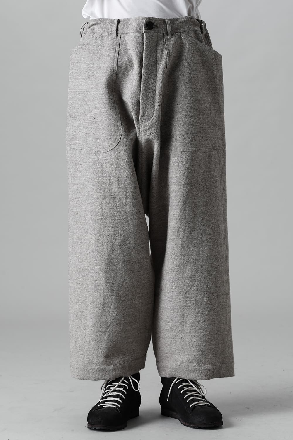 WIDE TROUSERS Light Gray