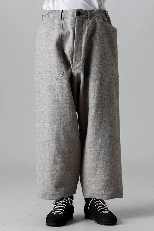 WIDE TROUSERS Light Gray