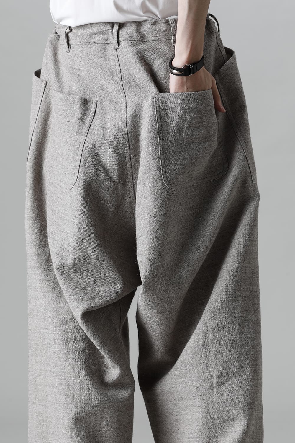 WIDE TROUSERS Light Gray