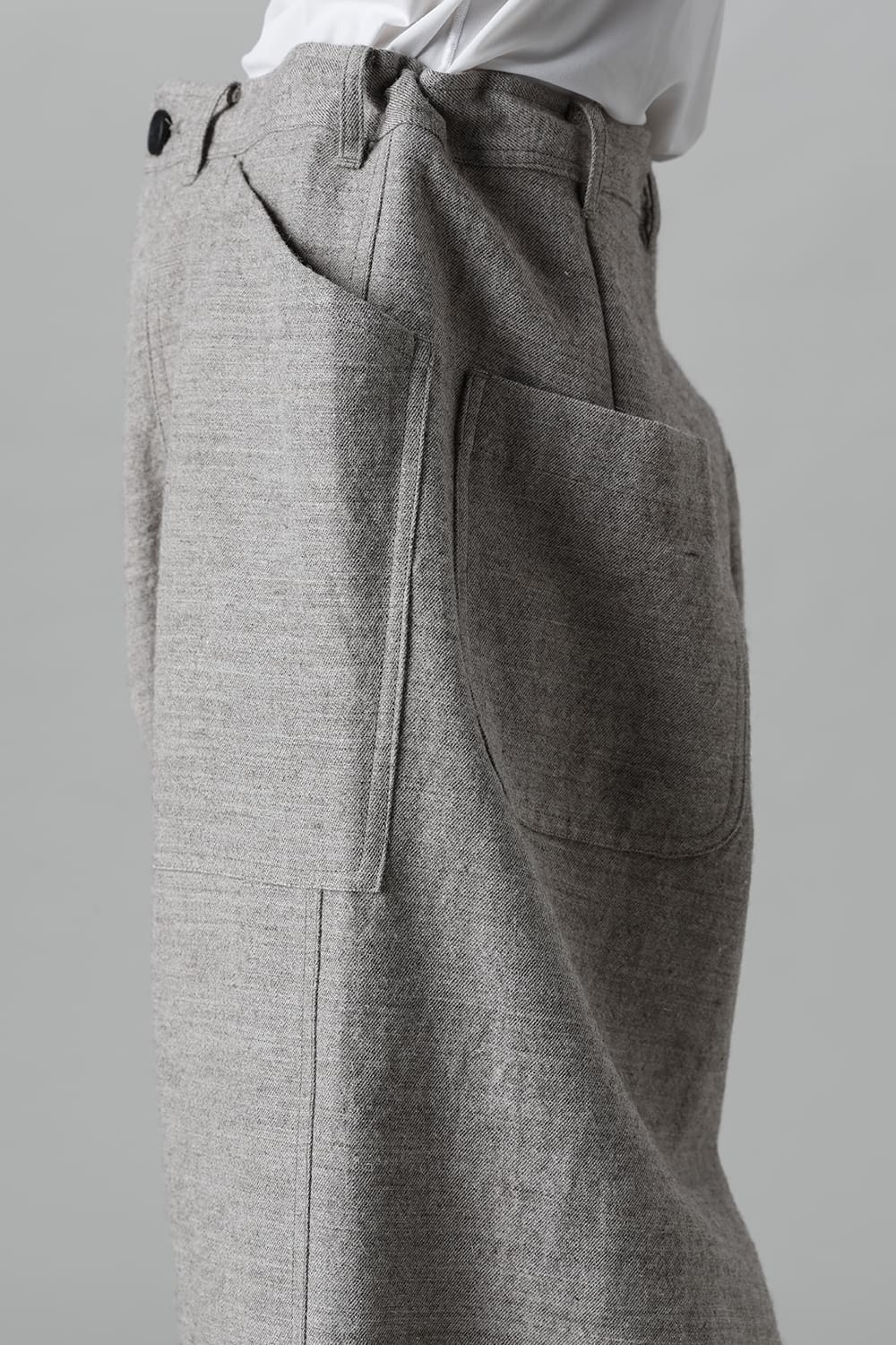 WIDE TROUSERS Light Gray