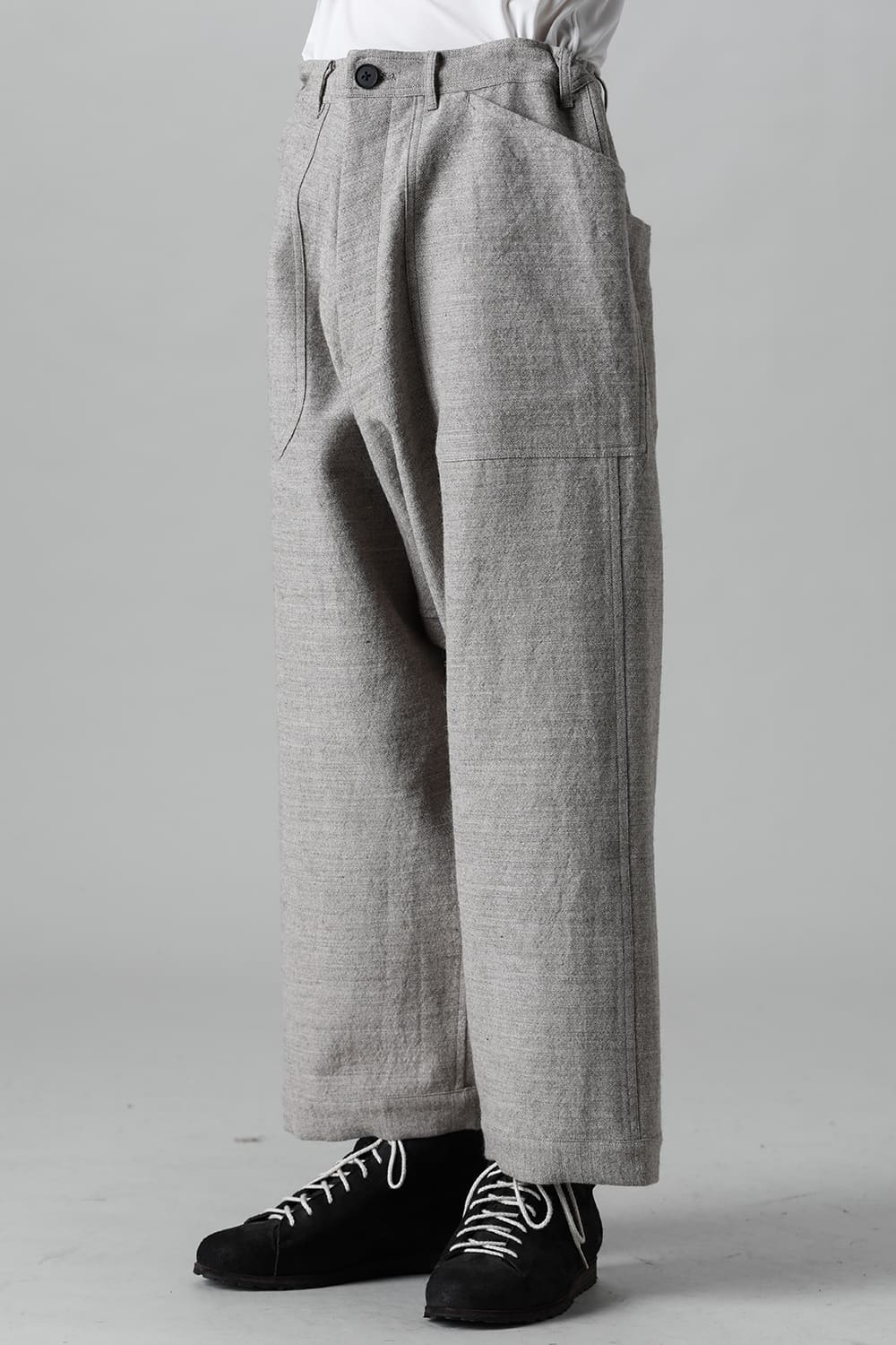 WIDE TROUSERS Light Gray