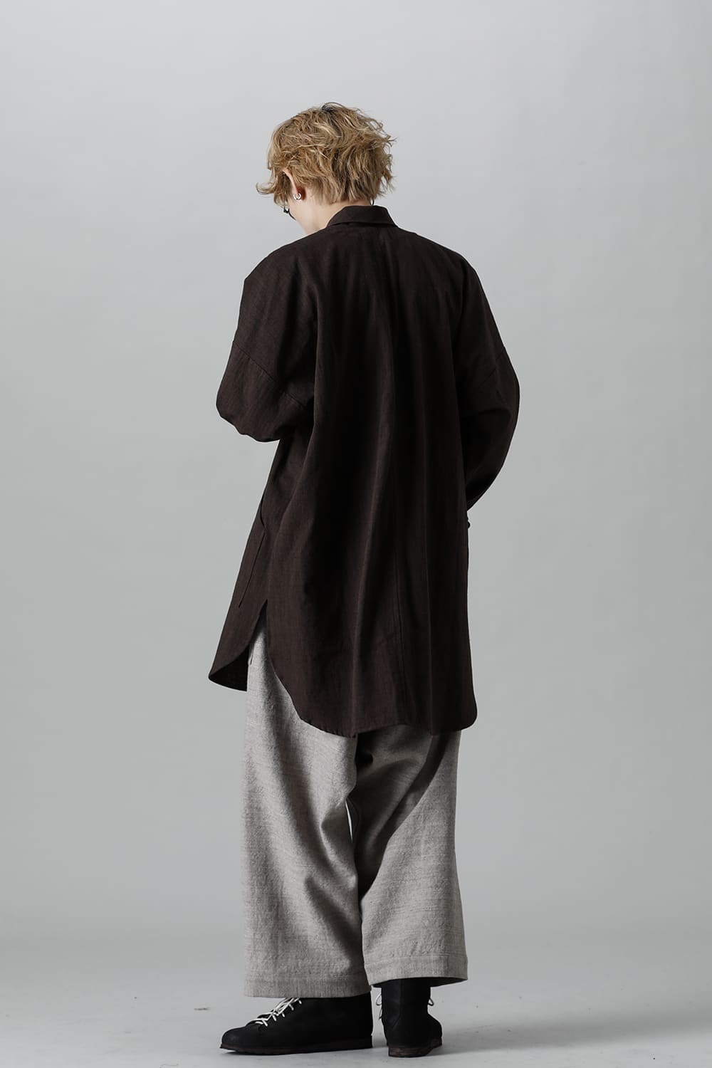 WIDE TROUSERS Light Gray