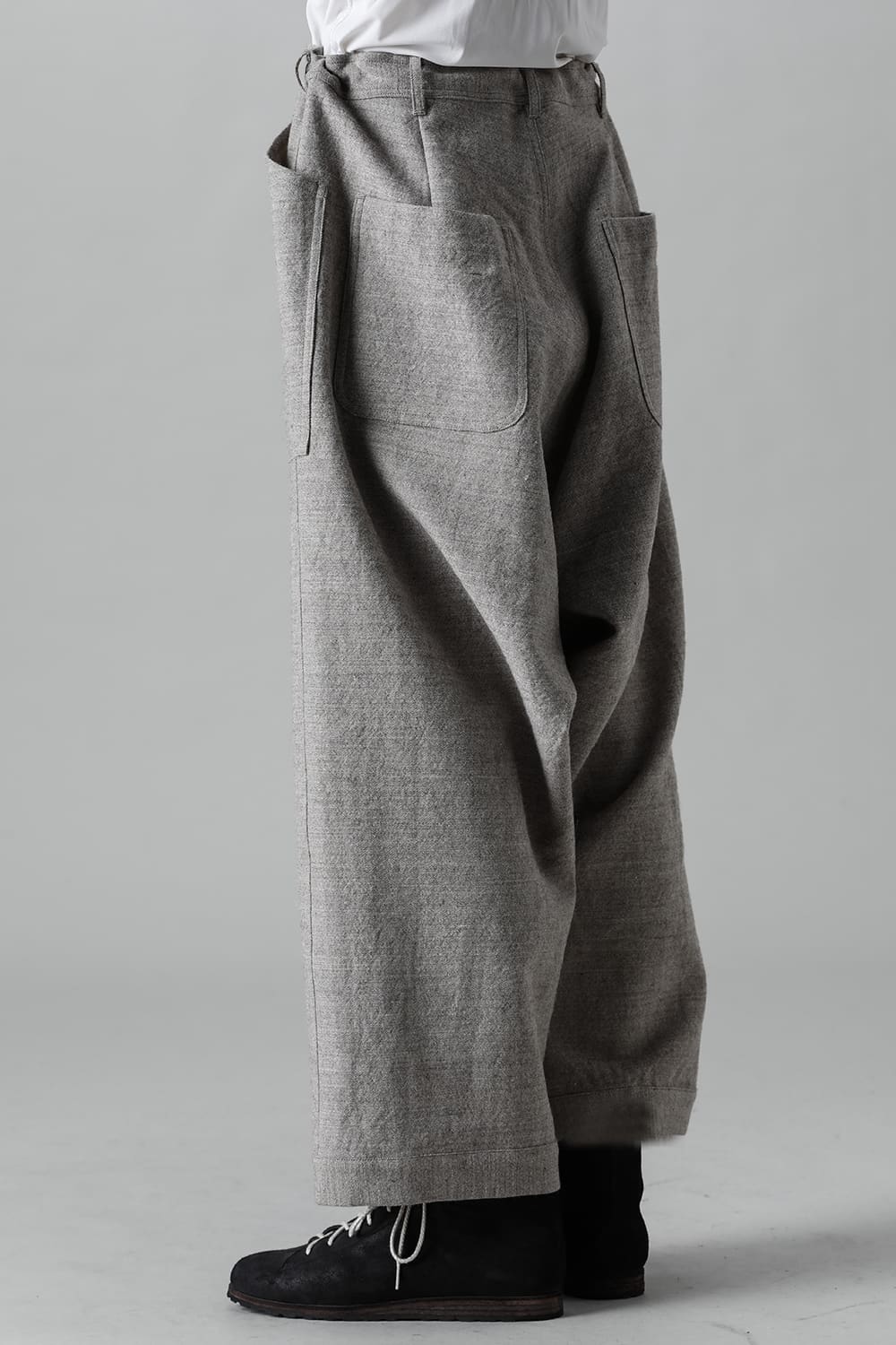 WIDE TROUSERS Light Gray