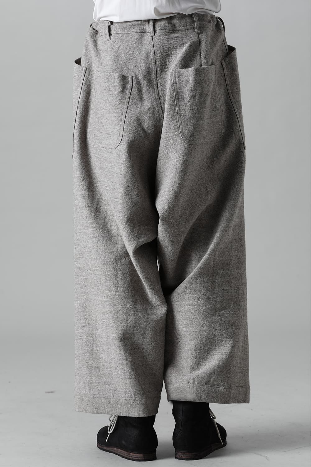 WIDE TROUSERS Light Gray