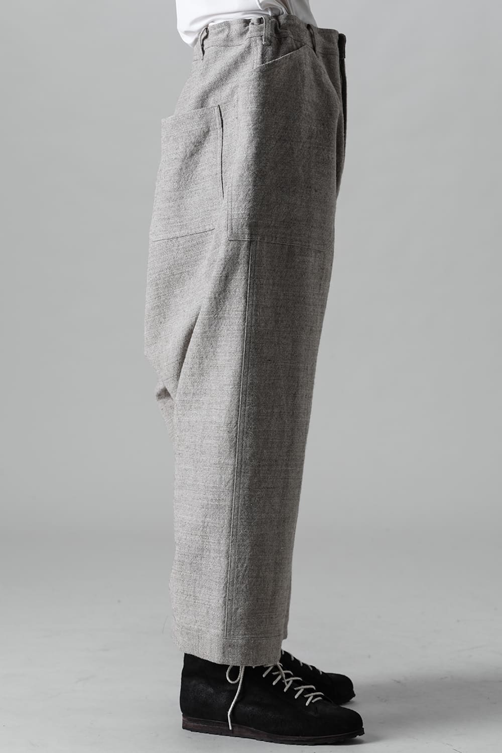 WIDE TROUSERS Light Gray