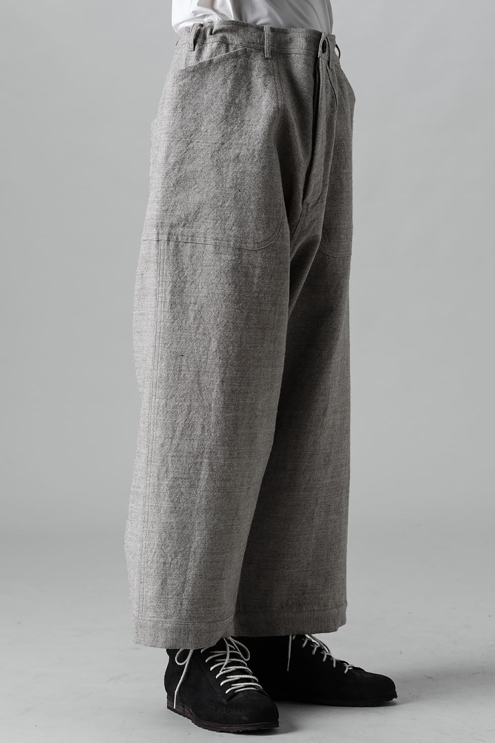 WIDE TROUSERS Light Gray