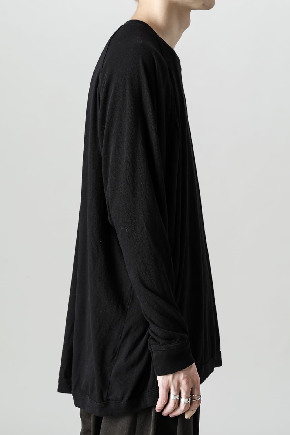 OVERSIZED LS TEE Black