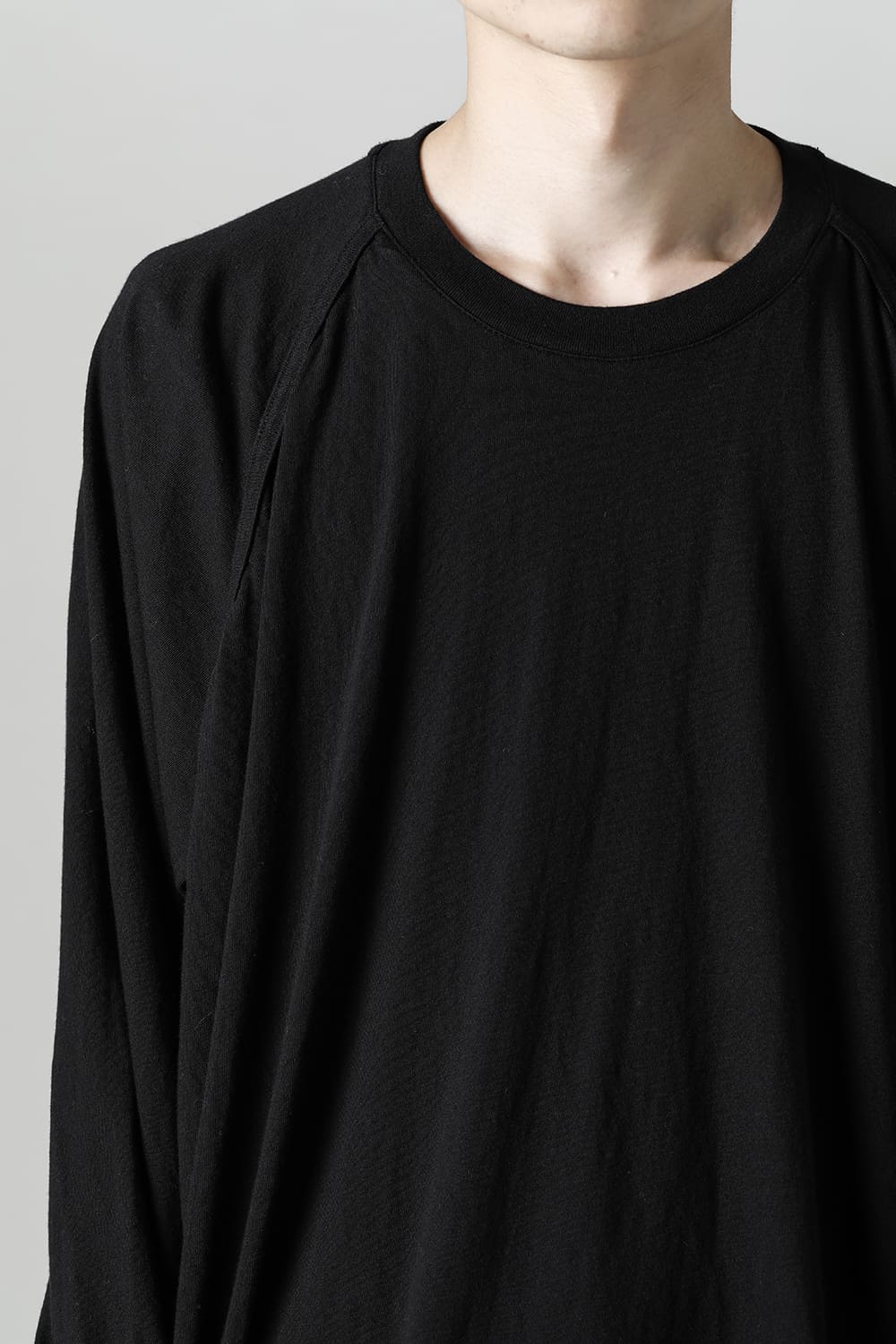 OVERSIZED LS TEE Black