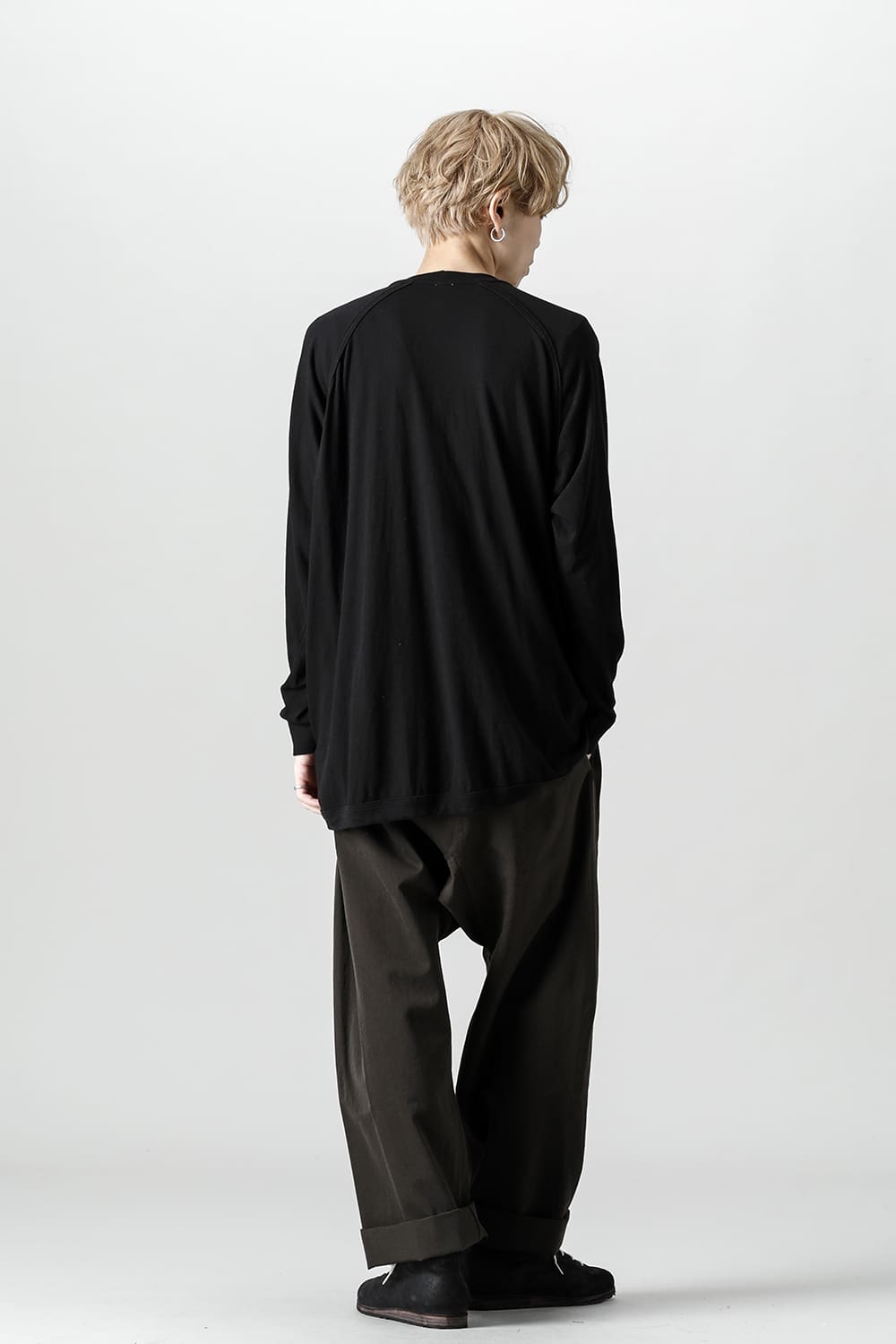 OVERSIZED LS TEE Black