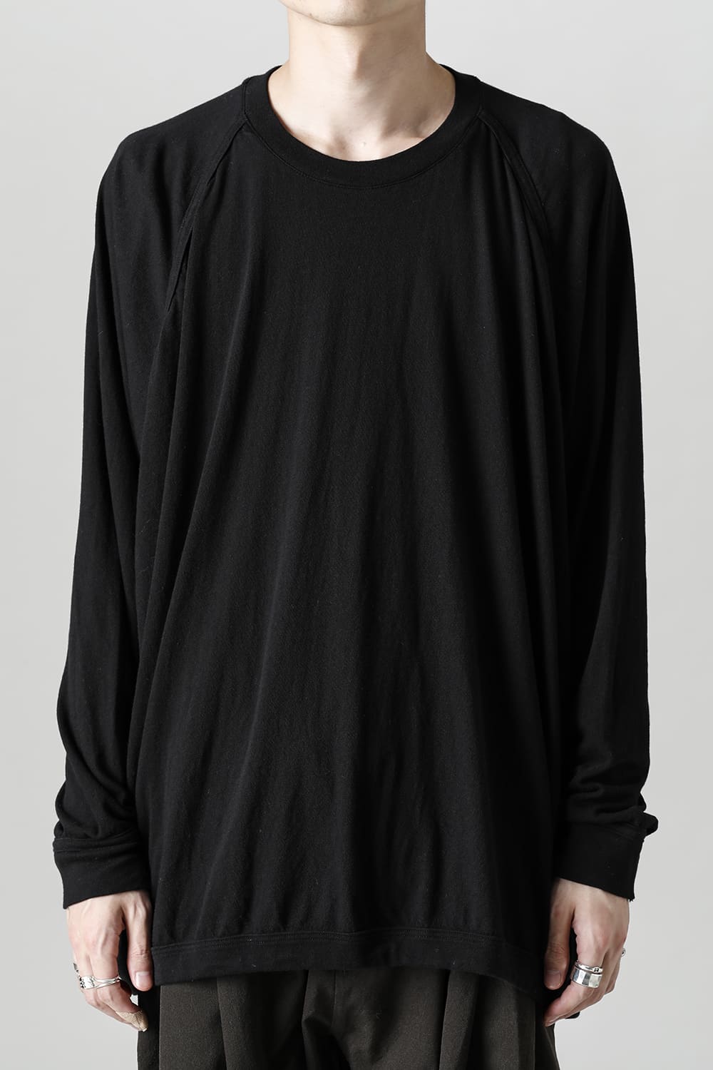 OVERSIZED LS TEE Black