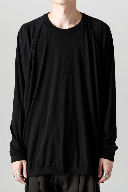 OVERSIZED LS TEE Black