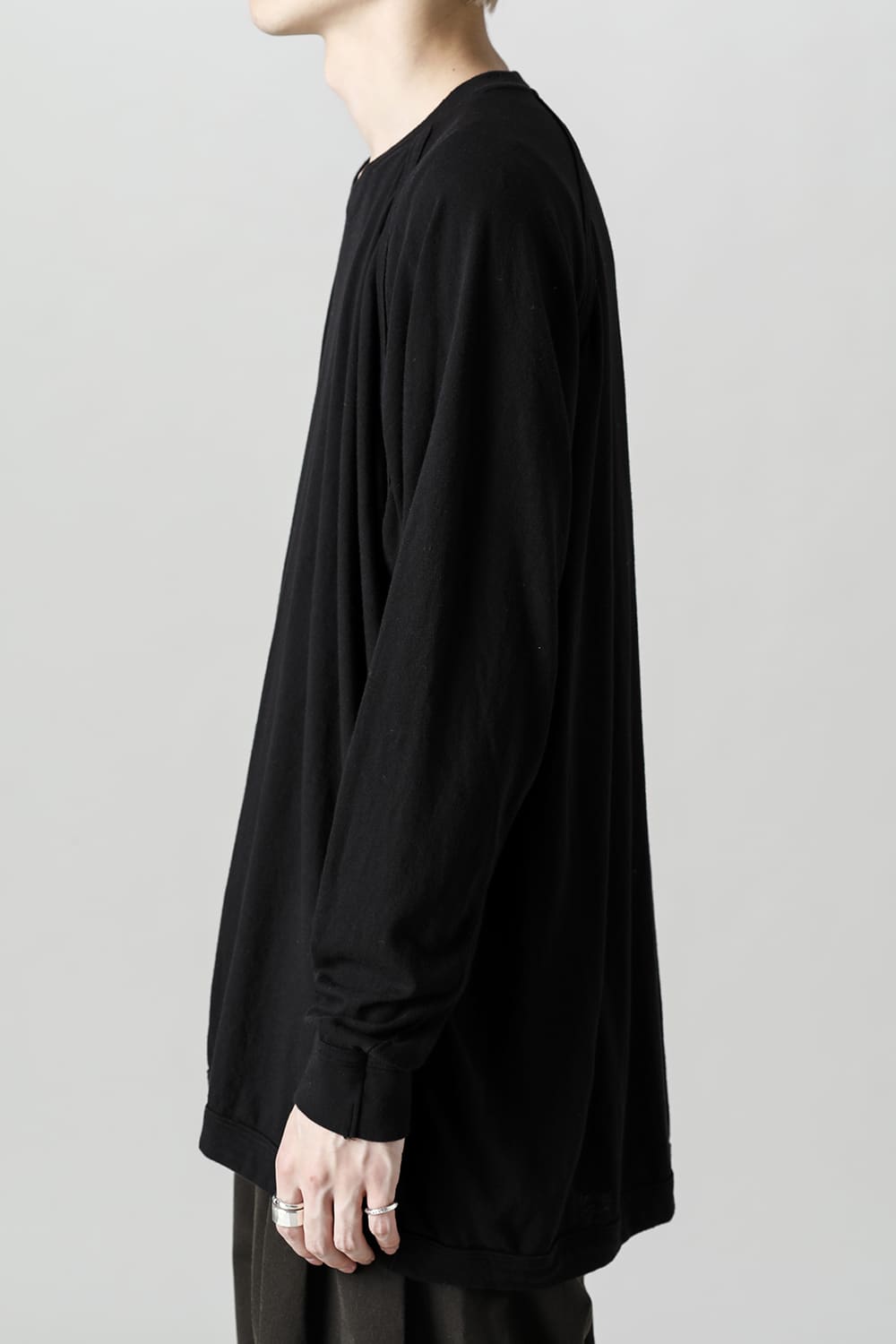 OVERSIZED LS TEE Black