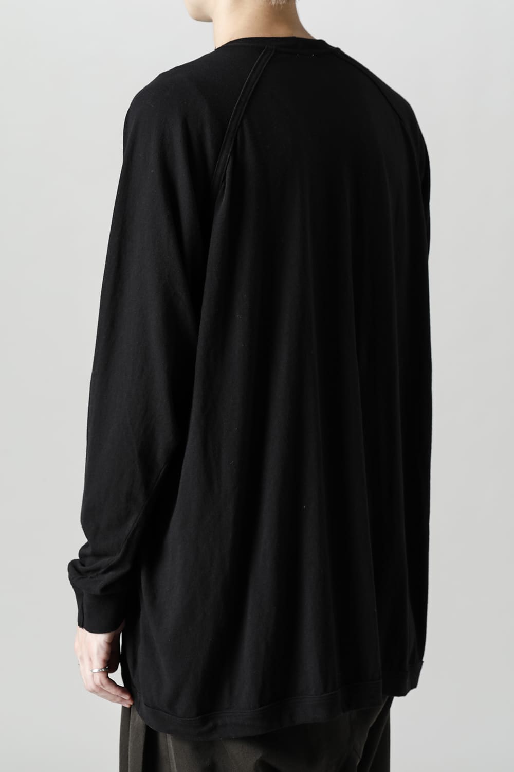 OVERSIZED LS TEE Black