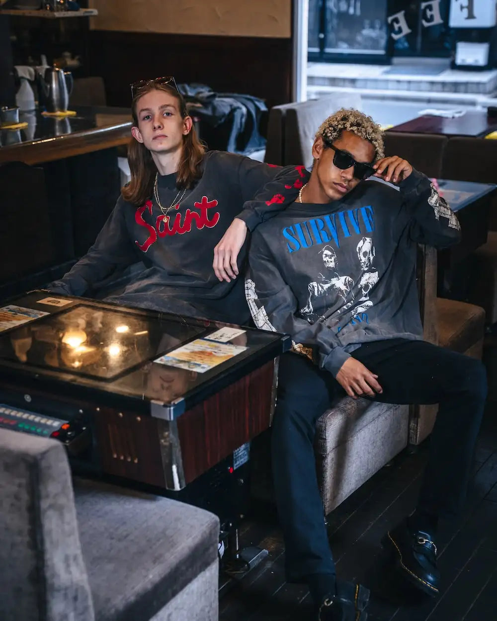 FOOT PRINT Long sleeve T-shirt