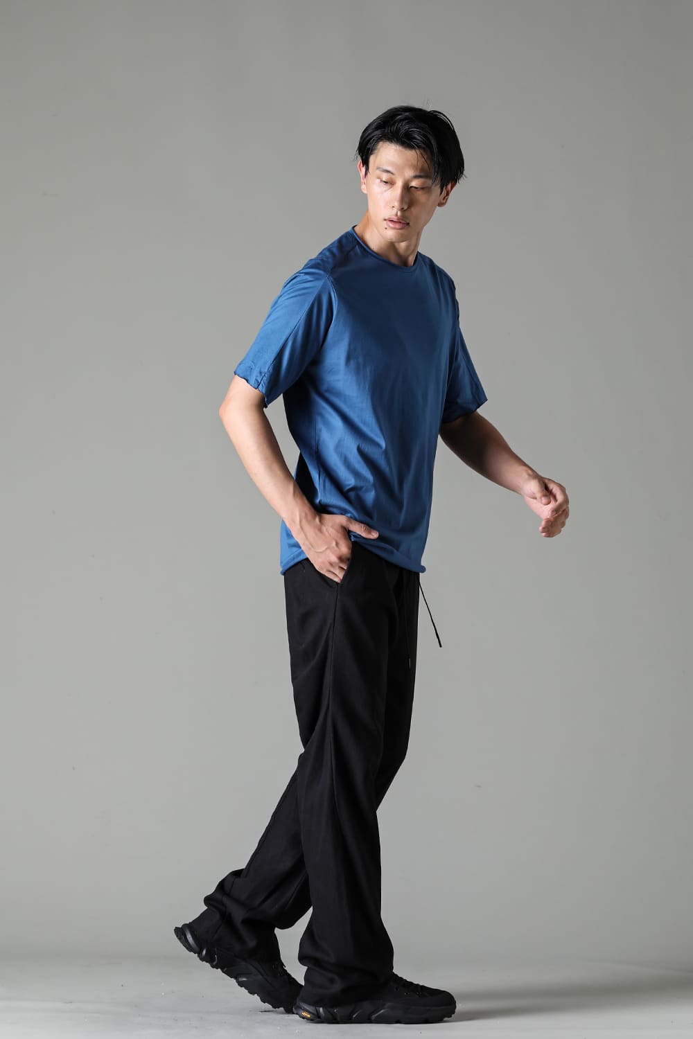 Sea Island cotton Short Sleeve T-shirt Blue