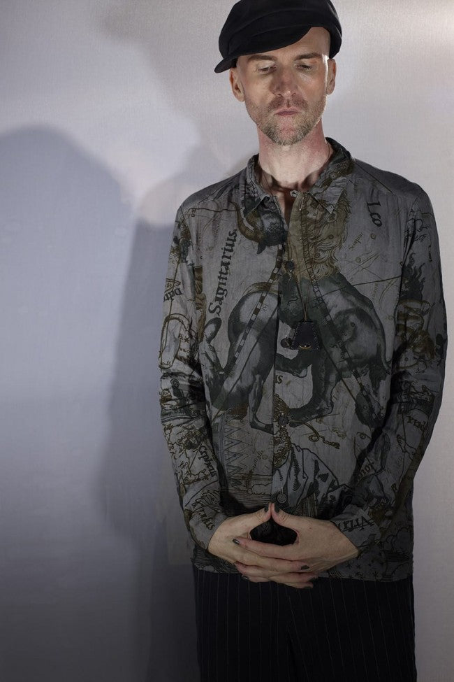 Shirt line zodiac signs print