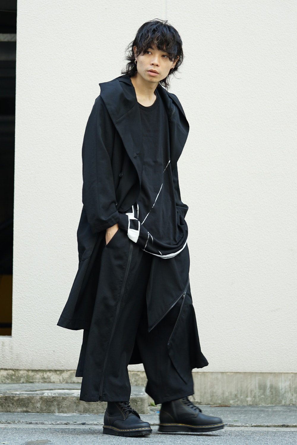 Double Fastener Skirt Pants -  NV-P63-100