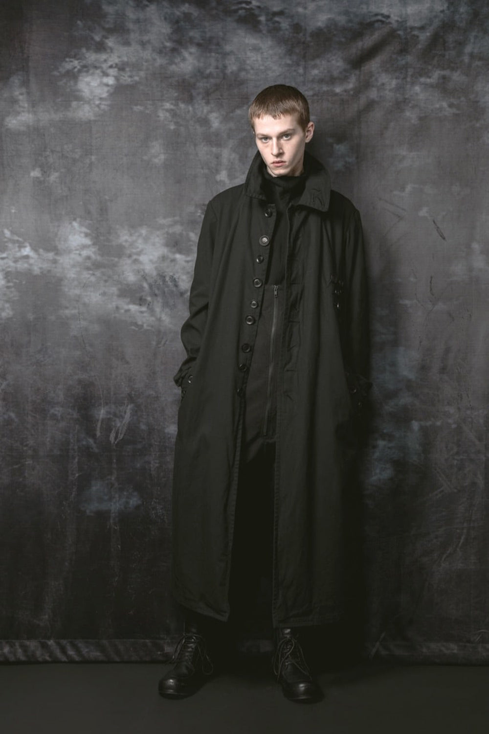 HIGH WAIST PANTS W/LEATHER SUSPENDER