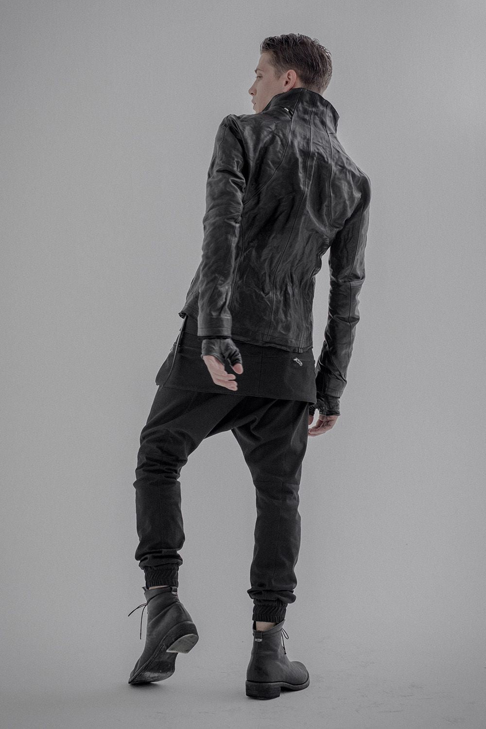 Flap bag drop crotch pants jog - ST107-0079S