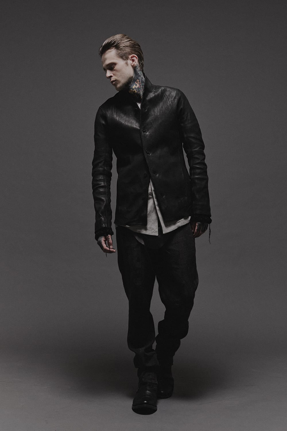 Japan Calf Leather Tailored Shirt JKT