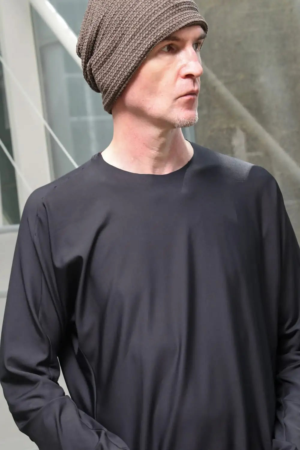 ロングスリーブ ハイブリット ヤーン ジャージー