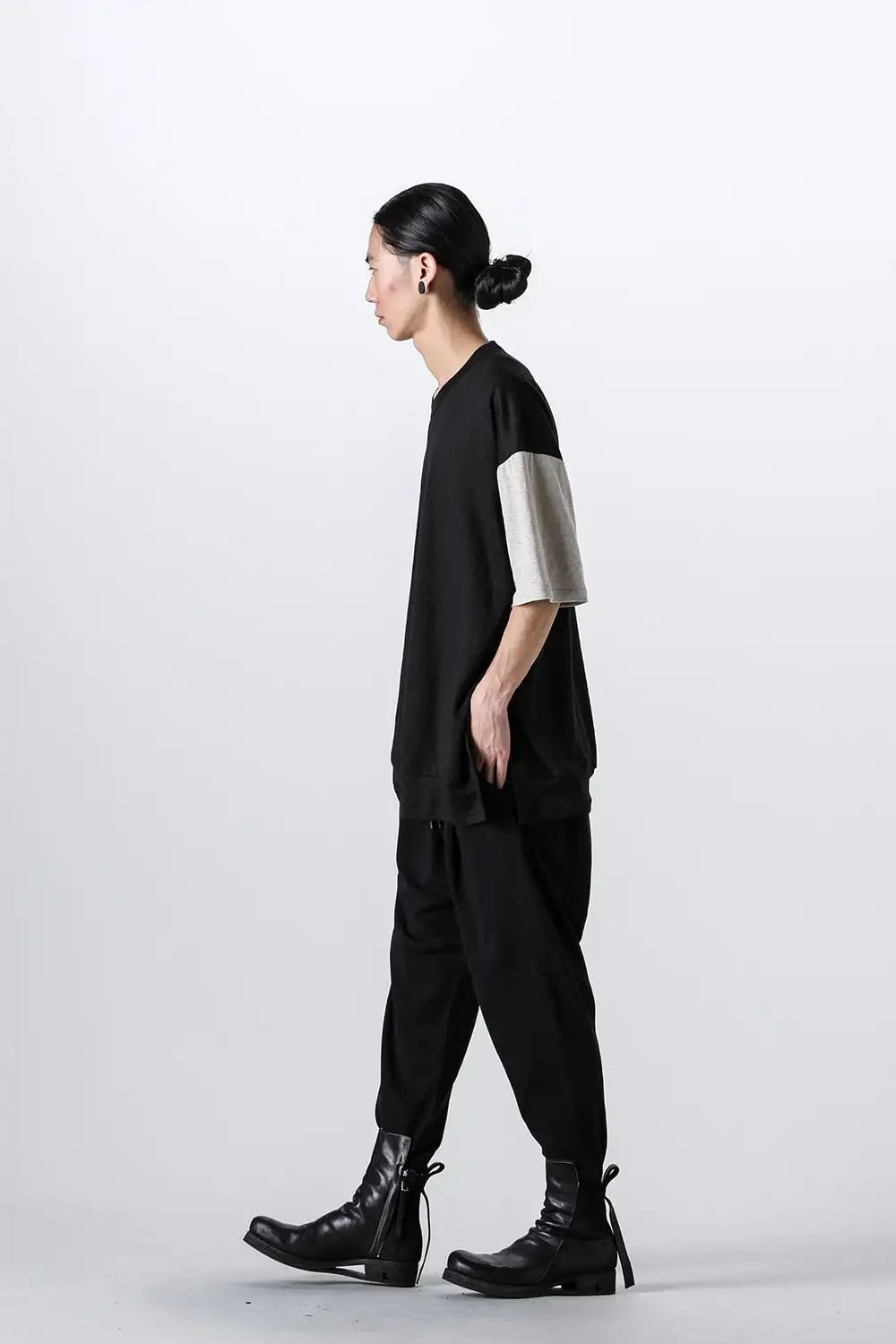 Layered Short Sleeve Reversible T-shirt