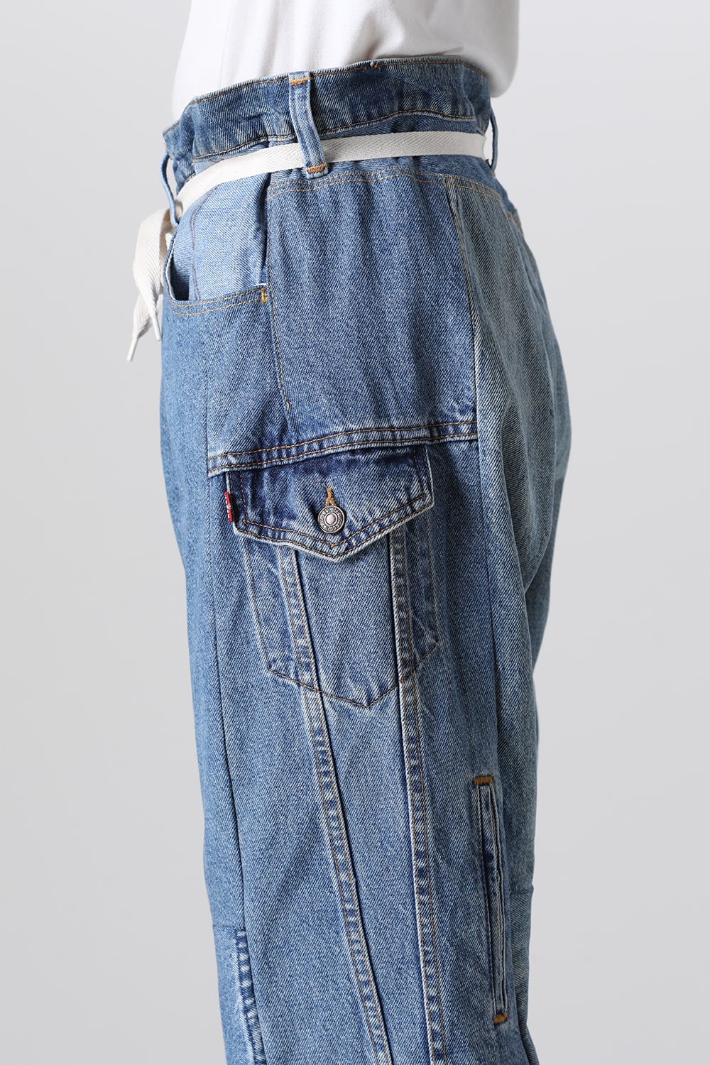 Denim Cargo Pants - L1