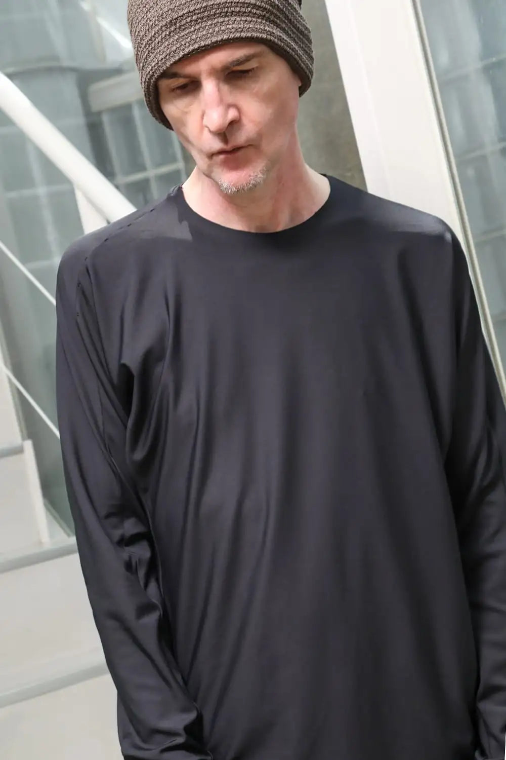 ロングスリーブ ハイブリット ヤーン ジャージー