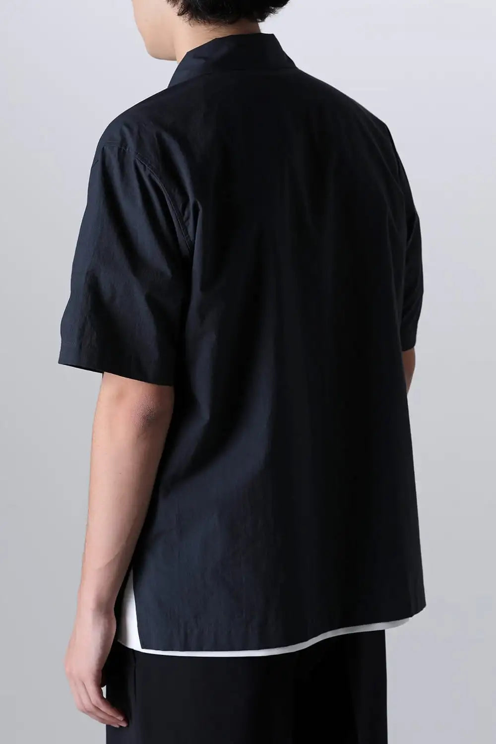 Slash Pocket Short Sleeved Shirt Navy