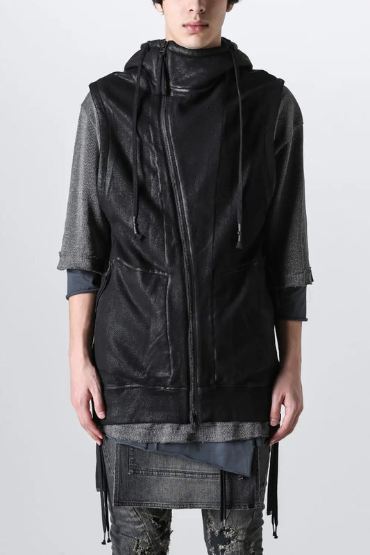 Untwisted Fleece-Line Coate Hooded Vest