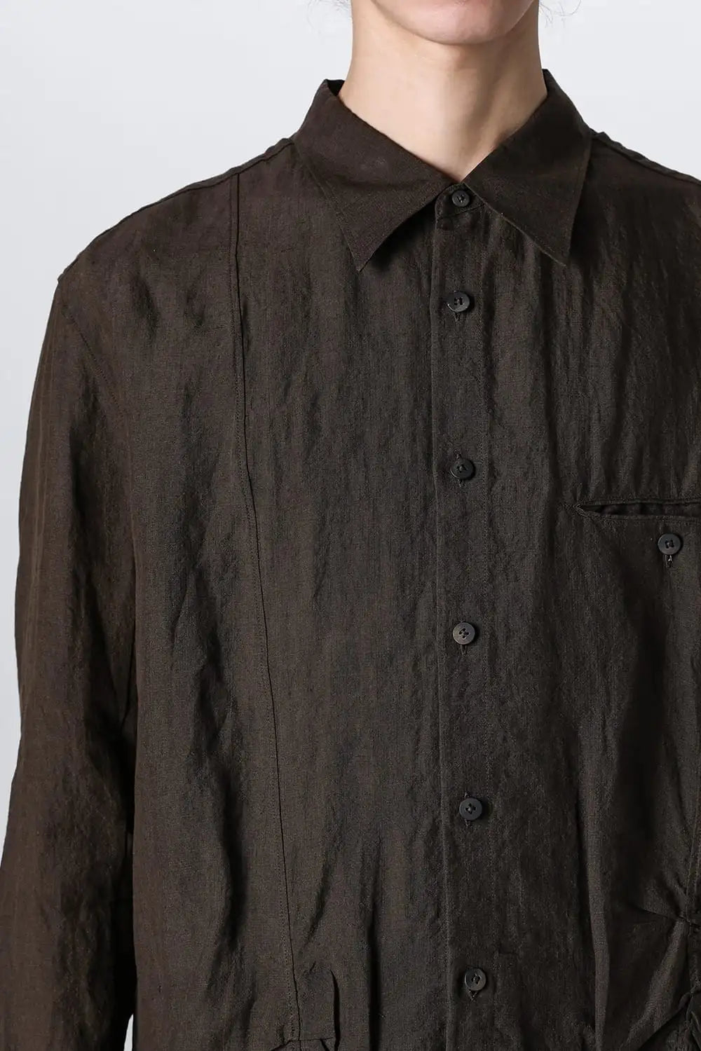 Layered Wrinkled Effect Shirt