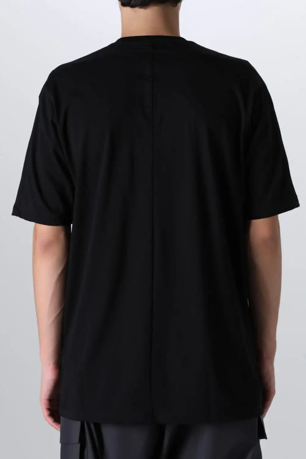 Cotton Jersey Embroidered S/S Tee Black