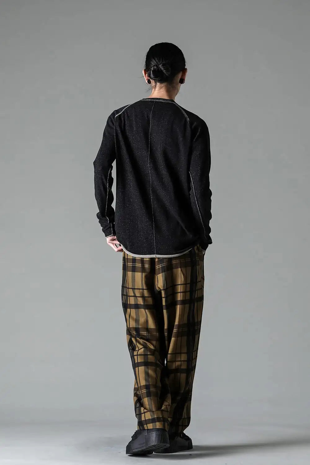 ロングスリーブ ハイツイストコットン Black