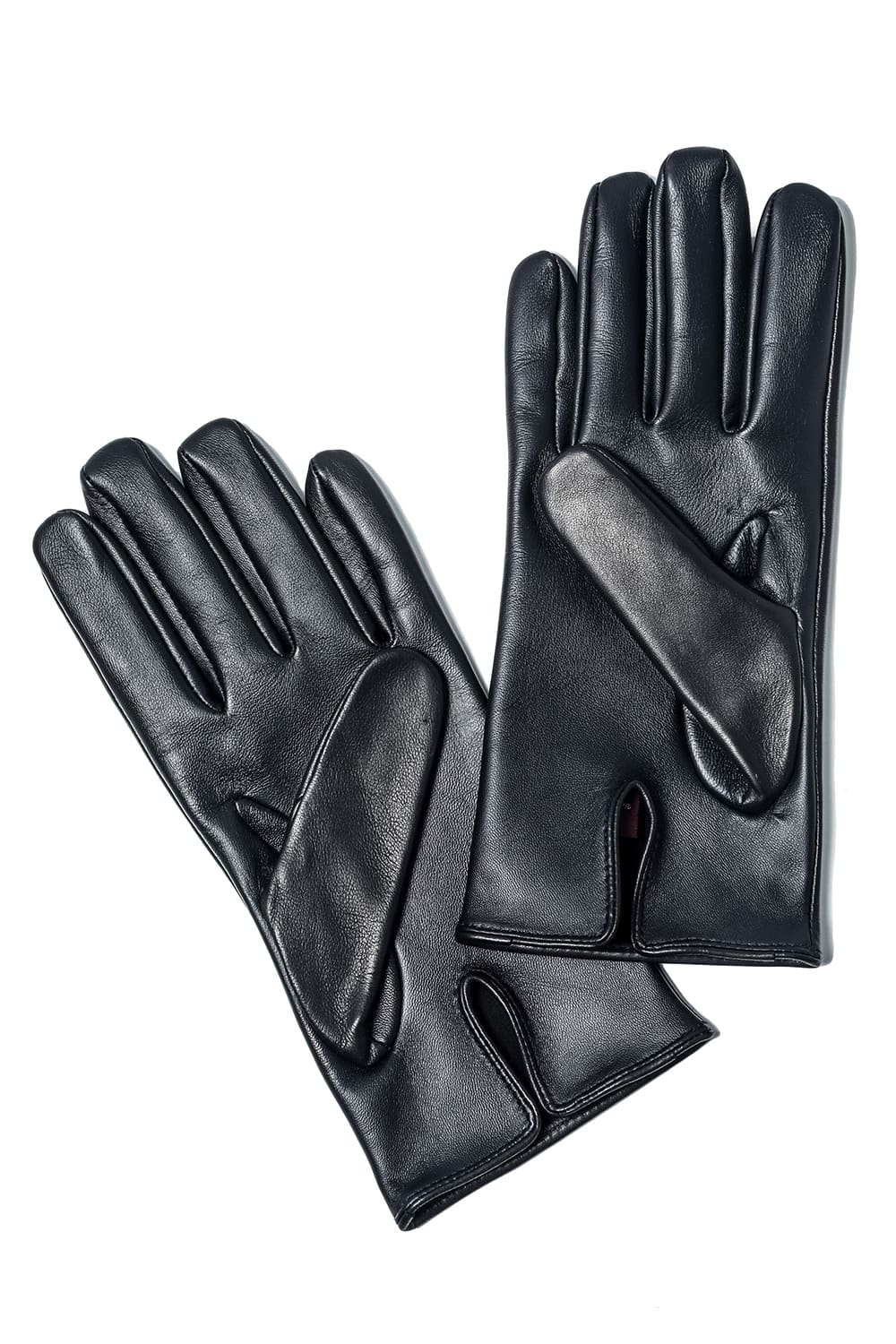 Elton Unlined Touch Screen Leather Glove  Black
