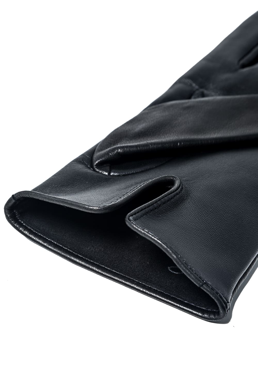 Elton Unlined Touch Screen Leather Glove  Black
