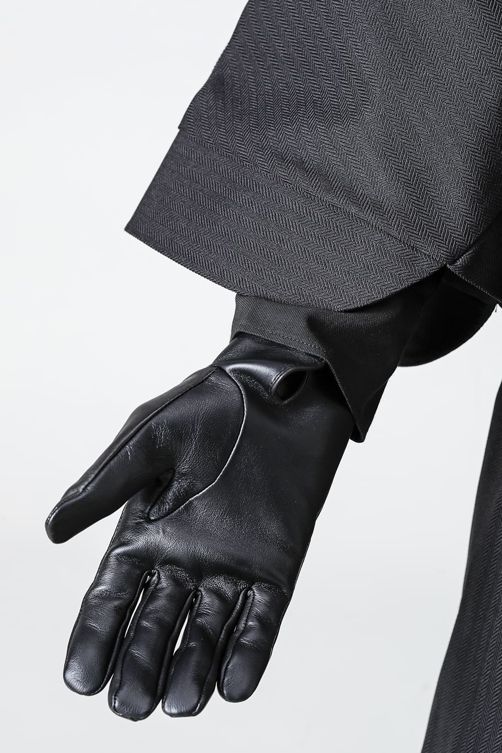 Elton Unlined Touch Screen Leather Glove  Black