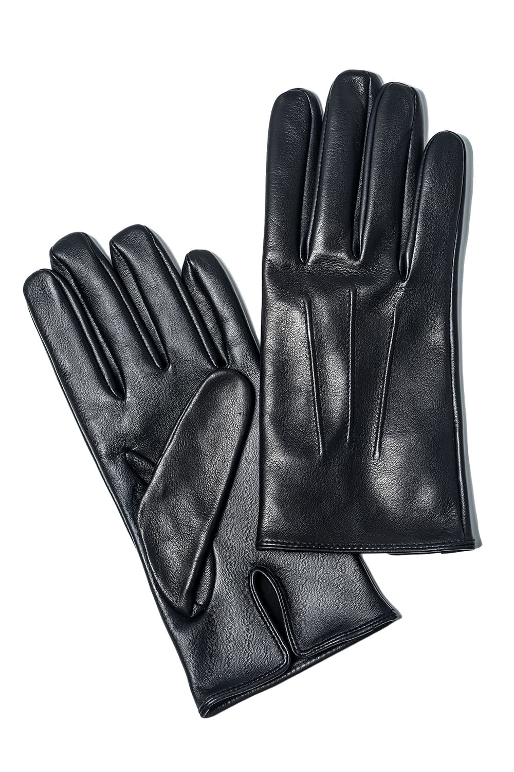 Elton Unlined Touch Screen Leather Glove  Black
