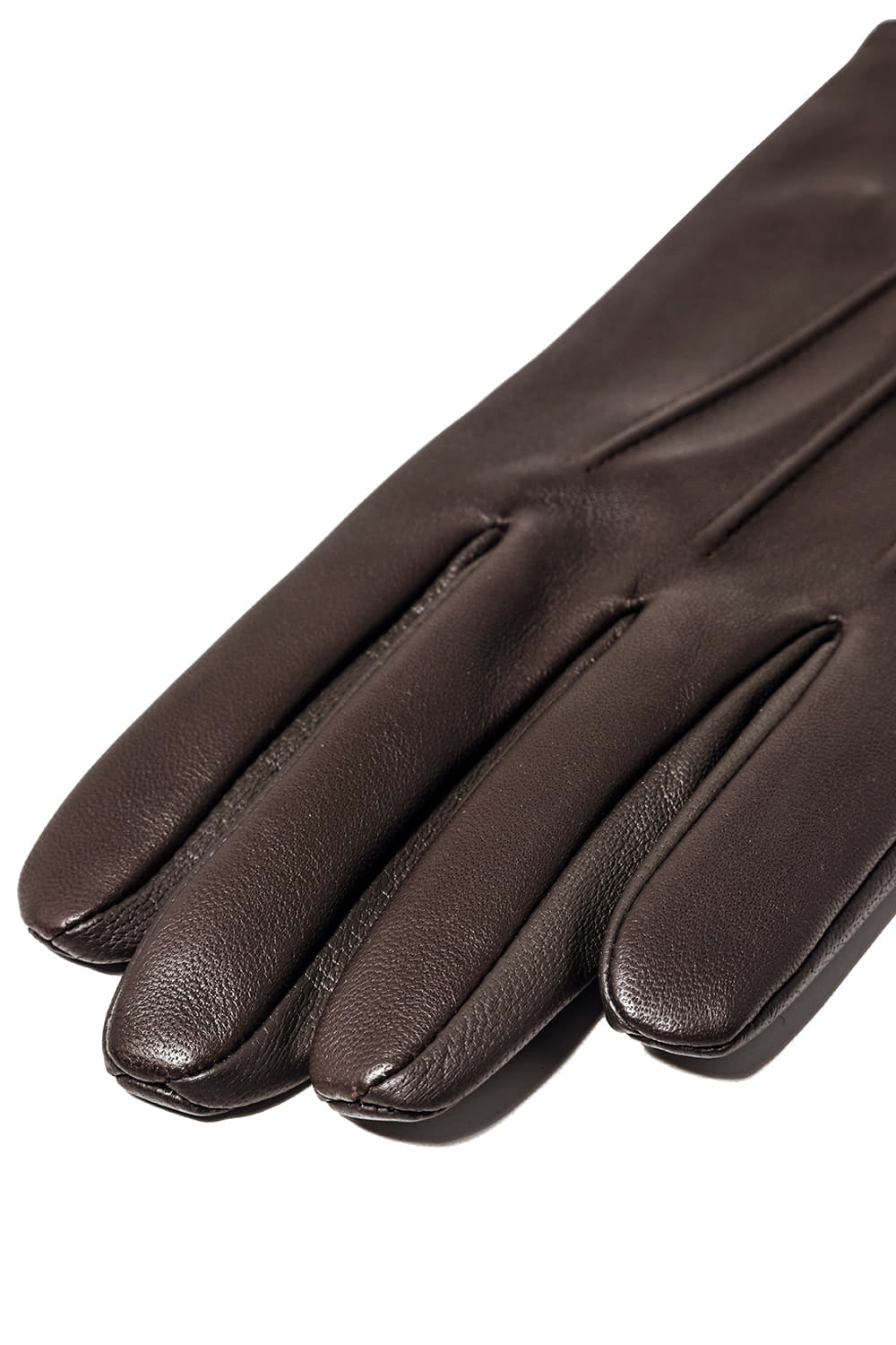 Elton Unlined Touch Screen Leather Glove  Brown