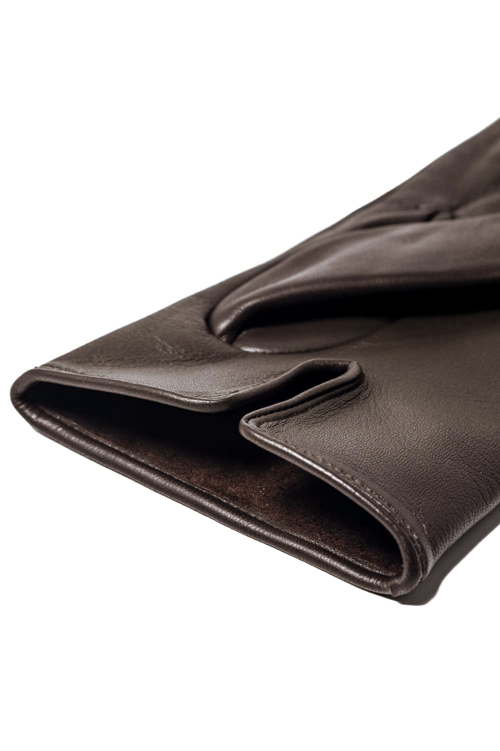 Elton Unlined Touch Screen Leather Glove  Brown