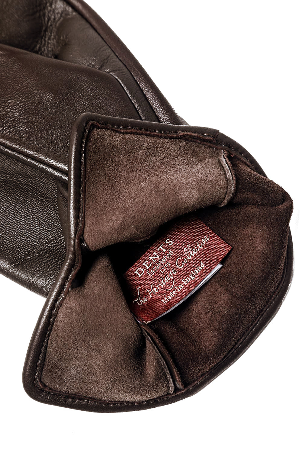 Elton Unlined Touch Screen Leather Glove  Brown