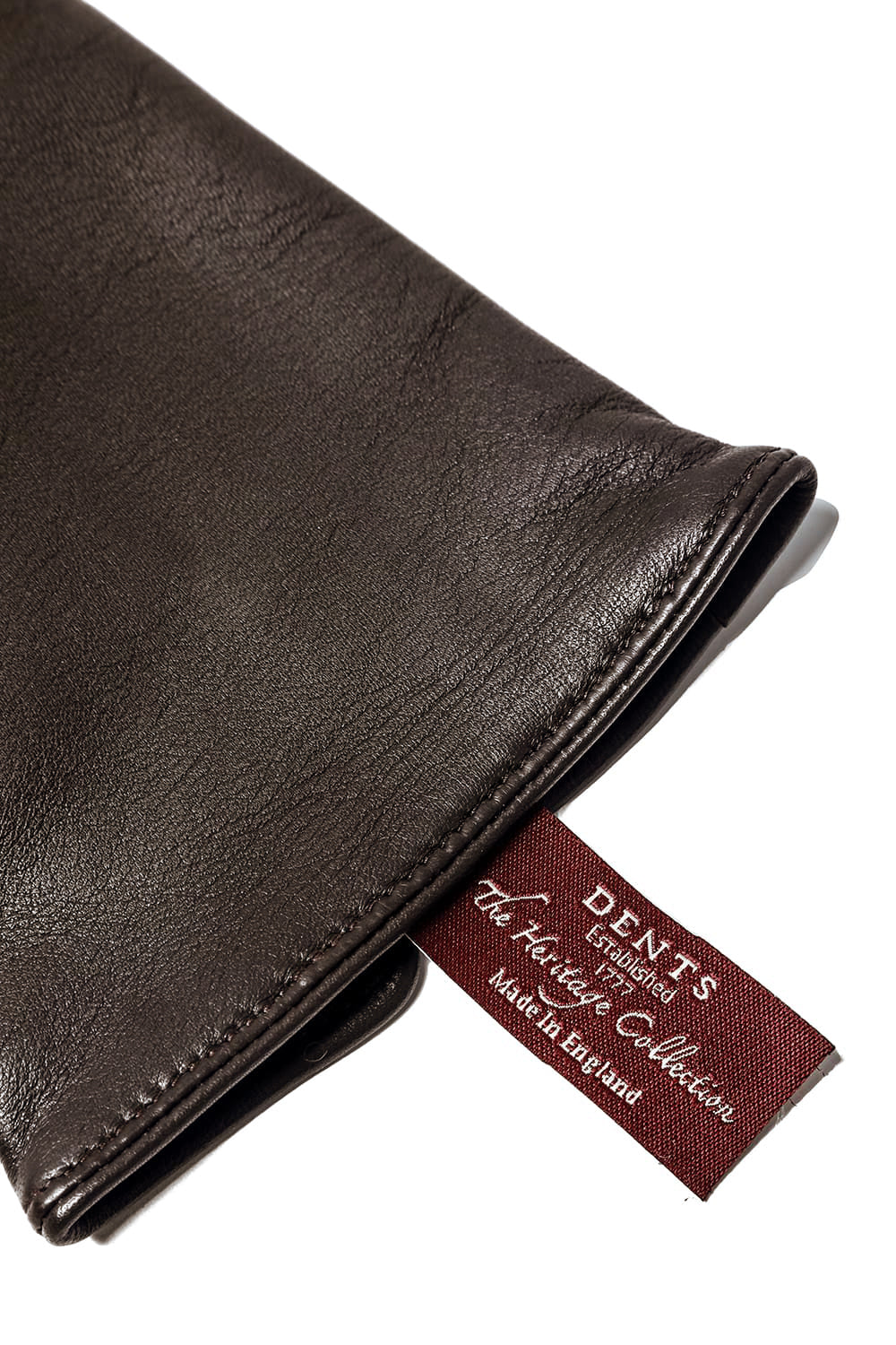 Finest Sccottish Cashmare Touch Screen Leather Glove  Brown